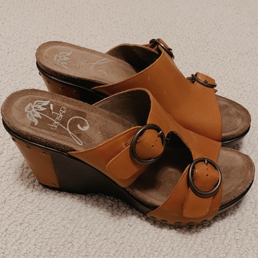 Dansko Leather Wedges